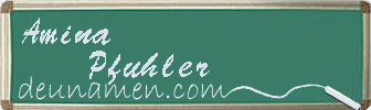 Amina Pfuhler Visitenkarte